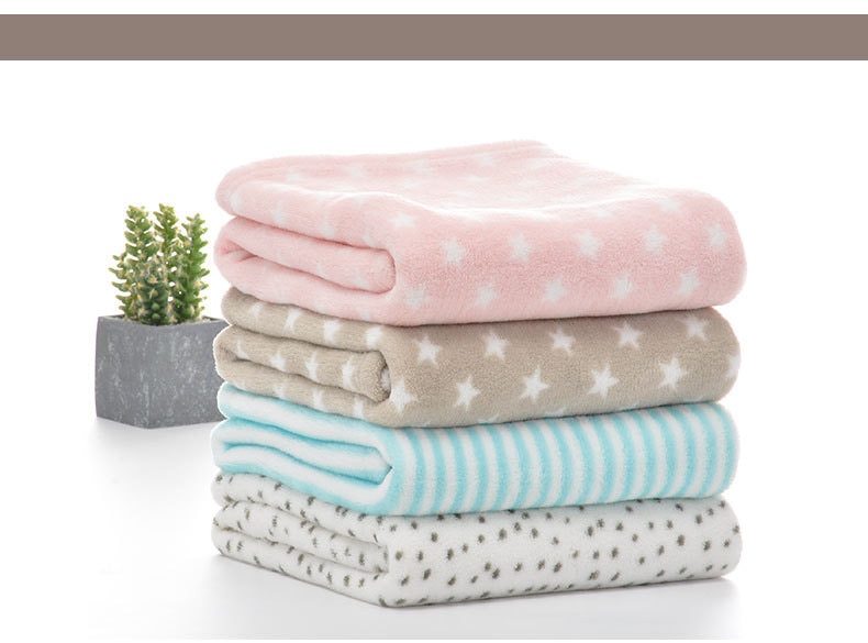 Baby Blankets Super Soft Newborn Swaddle Wrap 100*75cm Toddler Kids Boy Girl Sofa Bedding Blankets Multi-Functional Child Quilts